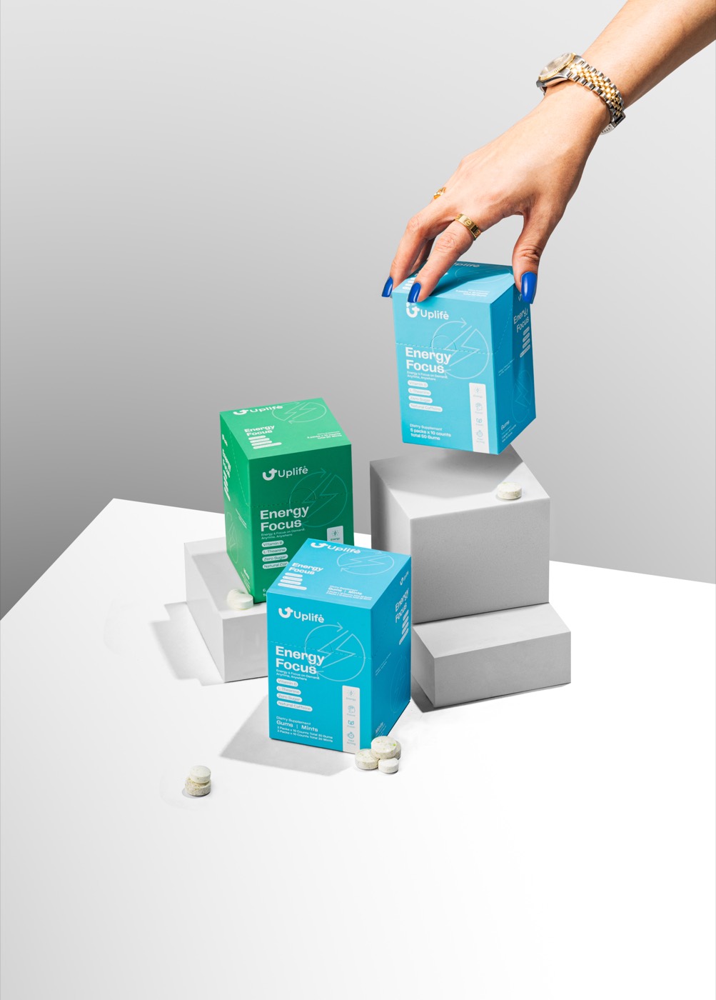 Uplife Gum product photography by Foreign Kollective in New York City